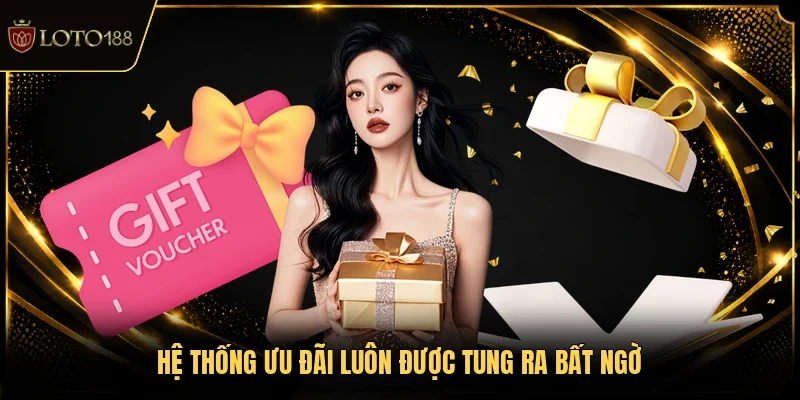 Hệ thống ưu đãi luôn được tung ra bất ngờ